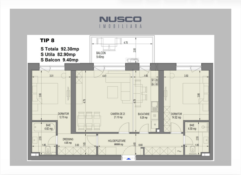 Sector 2, Apartament 3 camere Nusco City